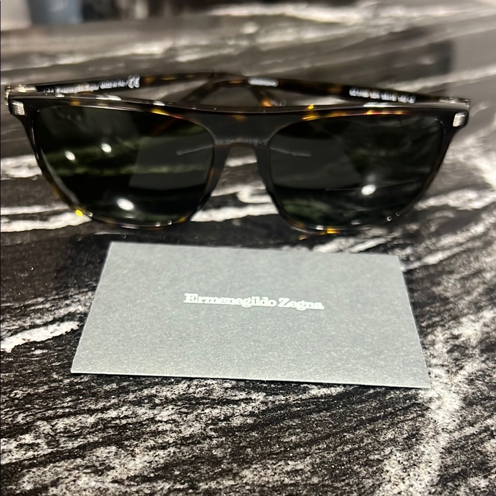Ermenegildo Zegna Tortoise Shell Sunglasses
